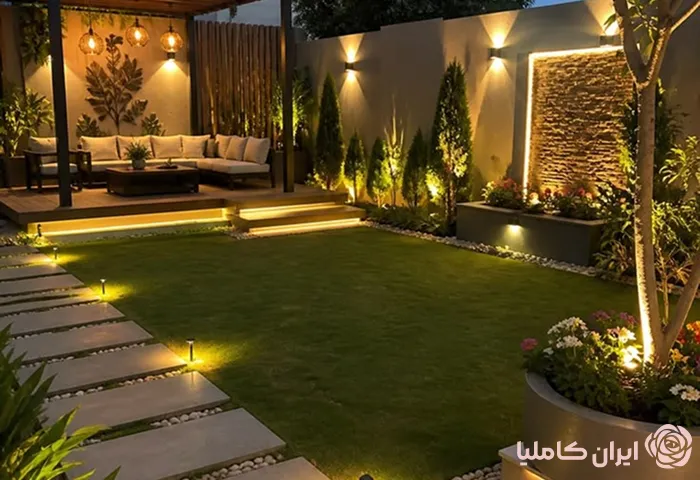 محوطه سازی باغ